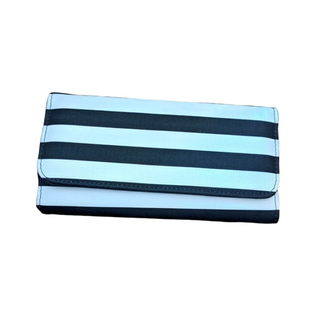 Black and White Stripe Wallet by Kut from the Kloth